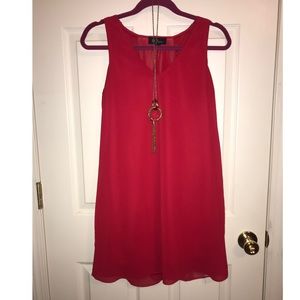 BCX Dress and Necklace from Macy’s Red